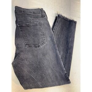 Gap Denim Girlfriend Jeans Faded Black Women's Size 10/30 Regular Mid Rise